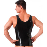 Rimba Rubber Secrets Vest (Black) – High-Quality Latex Erotic Clothing > Latex > Male